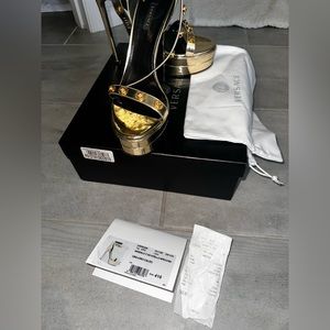 Versace gold high heels size 42